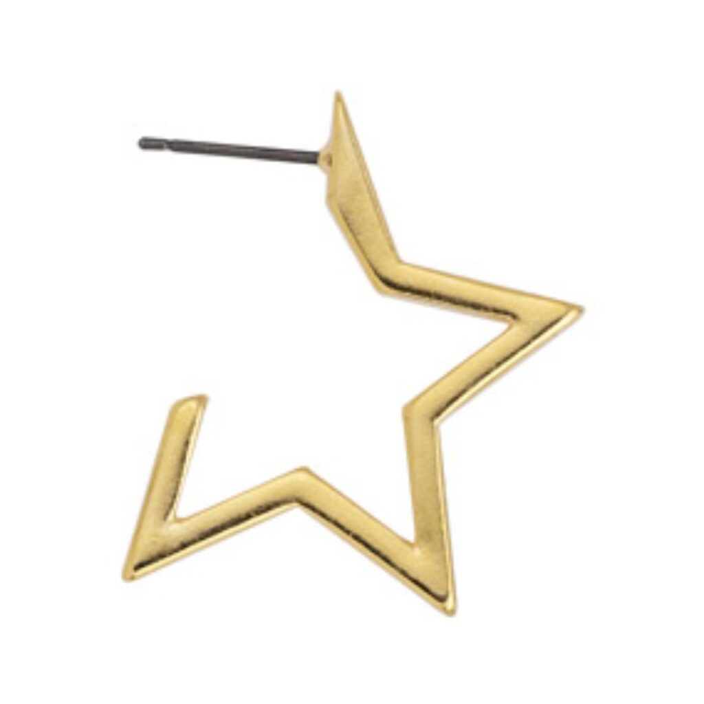 Pendientes PopStar oro