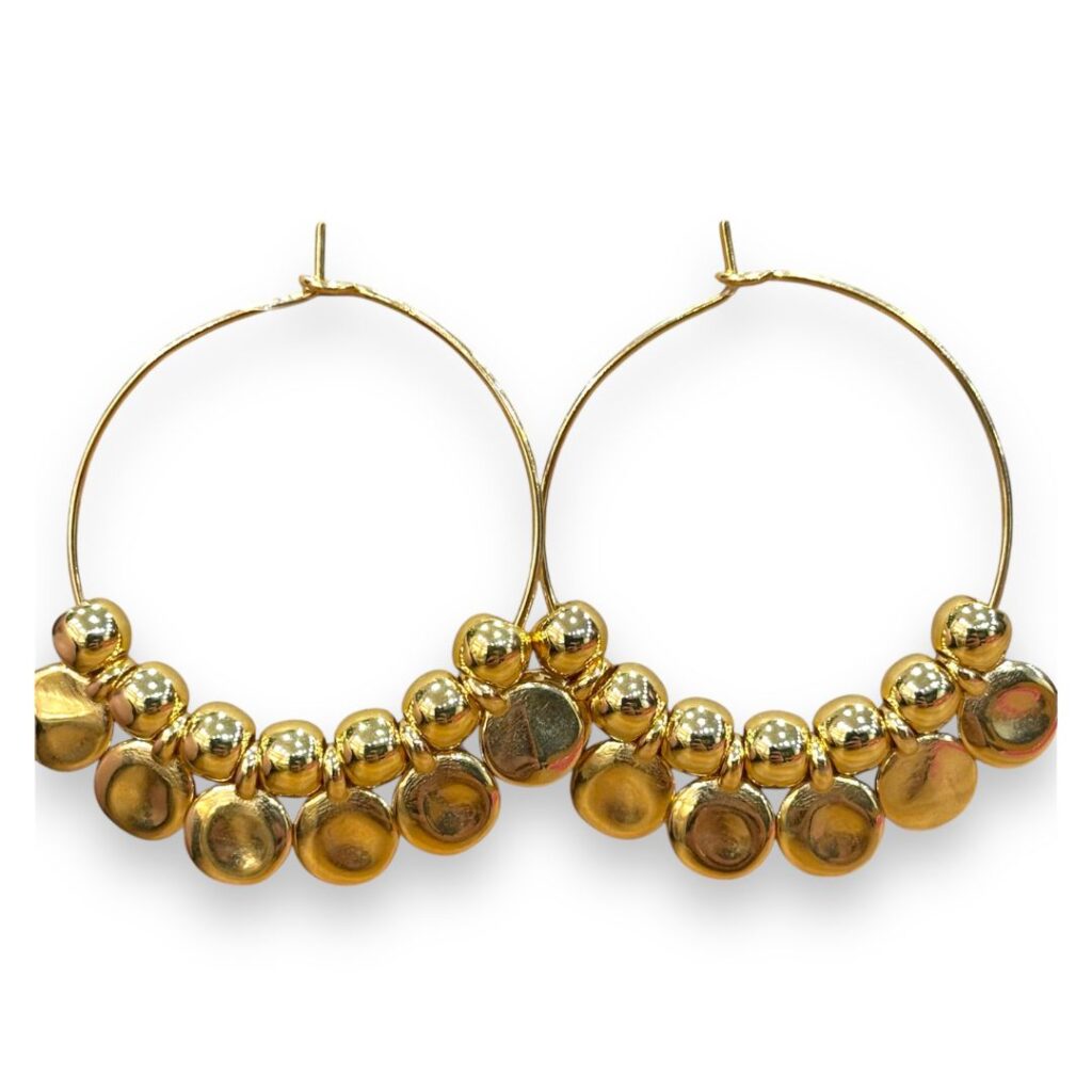 Pendientes Abanico oro