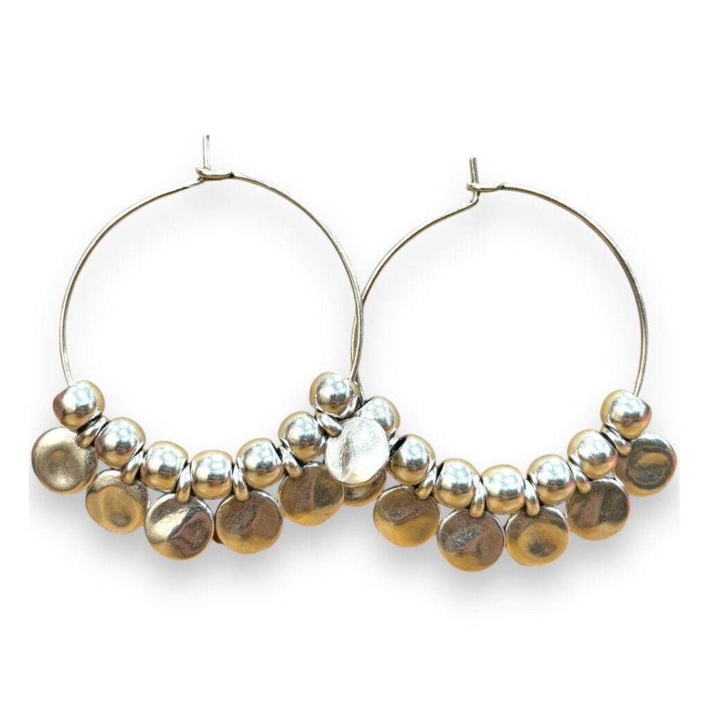 Pendientes Abanico plata